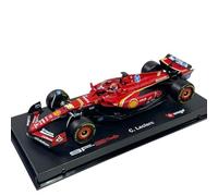Burago Ferrari SF-24 Charles Leclerc #16 vincitore MONACO GP 2024 - Modellino Realistico Auto in Scala 1:43 - colore rosso Licenza Ufficiale Ferrari