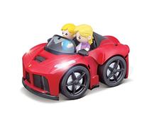 Burago junior - Poppin Drivers -Ferrari audio e luce, Colori Assortiti