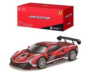 Burago- May Cheong GROUP-BBURAGO-1/43 Ferrari Racing 488 Challenge Evo 2020-Rosso-Veicolo per bambini dai 3 anni 36309, 36309, Rosso