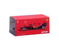 Modellino Ferrari F1 SF21 #55 di Carlos Sainz con casco