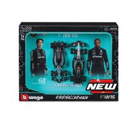 BURAGO MERCEDES F1 W15 SET N.44 L.HAMILTON + N.63 G.RUSSELL 2024 1:43 - BU38115