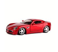 BURAGO Modellino Die-Cast in 1:32 dell'Alfa Romeo 8C , una Macchinina Giocattolo per Bambini, Perfetta Come Decorazione o di Auto Scorrevole, Regalo di Compleanno per Ragazzi