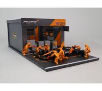 Burago PIT PASS Mclaren MCL38 #4 Lando Norris winner Miami 2024 1/43 18-38451#4