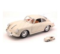 Burago PORSCHE 356 B COUPE' 1961 WHITE-CREAM 1:24 - BU22079W