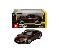 Burago Porsche 911 Carrera S die cast modellino in scala 1:24 Marrone