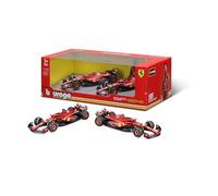 Burago Set 2 modellini Auto Formula 1, Carlos Sainz, Charles Leclerc, Ferrari SF-23, Scala 1/43, Mockup, Miniatura da collezione, F1, BBurago, Regali per collezionisti, +3 anni (78002)