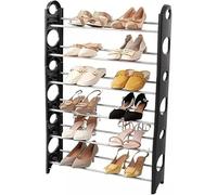 BURAKH Scarpiera a 3/5/6/8 ripiani, leggero, compatto, salvaspazio, organizer per cappotti e scarpe (stile binario: 6 ripiani)