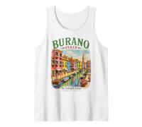 Burano Italia Isola Colorata Venezia Viaggi Italiani Canotta