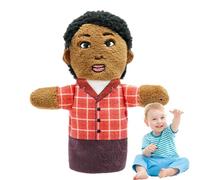 Burattini a dita nere, Marionette Finger per famiglie, Burattino Giocattolo di Gioco di ruolo, Persone nere Cartone animato che racconta marionetta africana giocattoli di peluche per la