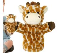 Burattini a mano - 26x20x10 cm Peluche a forma di animale, Leone e Giraffa Burattino per feste | per bambini Ragazzi Ragazze Insegnanti della scuola materna Genitori Asili Aula Racconto di storie