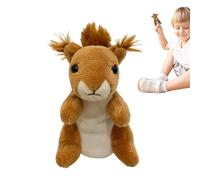 Burattini a mano con animali di peluche - Marionette da di da 3,54 pollici, simpatici burattini da di peluche Buratini di scoiattolo Giocattolo per bambini Spettacoli Scuole di gioco
