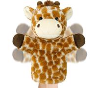 Burattini A Mano In Peluche | Peluche Leone E Giraffa Per Spettacoli,Giocattolo Burattini A Mano | Per Bambini Genitori Educatori Asili Classe Della Storia Gioco Al Coperto