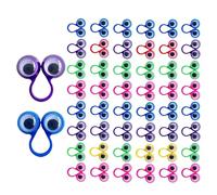 Burattini da con occhi - Set di burattini da 50 pezzi, 6 colori divertenti | Giocattoli Regalo di compleanno Bambini Aula Divertimento Apprendimento