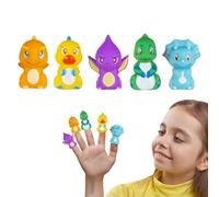 Burattini da dito di Halloween, burattini da dito | Marionette da dito per bambini,Meravigliosi pupazzi interattivi, 5 pupazzi per la scuola di feste di Halloween