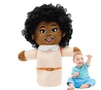 Burattini per le dita di famiglia per,Marionette con dita di storia | Burattino Giocattolo di Gioco di ruolo - Persone nere Cartone animato che racconta marionetta africana giocattoli di peluche po