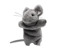 Burattino a forma di topolino per gatti - 24 x 20 x 3,5 cm, burattino imbottito a forma di topolino per gli amanti degli animali domestici, protezione per evitare che il cucciolo morda le mani