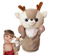 Burattino a mano di cervo - Burattino a mano di cervo - Marionette a forma di cervo morbido | Burattino a mano interattivo, burattino da racconto in peluche per ragazzi e ragazze