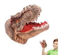 Burattino A Mano Dinosauro T Rex - Giocattolo Realistico a Testa in Morbida, Flessibile E Interattivo | Gioco Fantasy, Attività Racconto per, Apprendimento A Casa in Classe, Giocattolo J