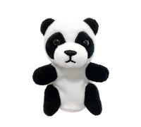Burattino a mano in peluche - Statuetta di Panda abbraccio per giocare. Marionetta animale portatile in materiale morbido per adulti e aiuto all'apprendimento per il gioco di ruolo a teatro, fam