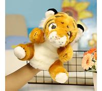 Burattino a Mano Tigre Come Peluche per Incoraggiare Il Gioco Fantasioso e Sviluppare abilità Sociali, Adatto per L'uso in Classe (Yellow)