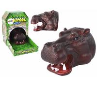 Burattino da mano in peluche ippopotamo