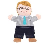 Burattino da Mano Papà Famiglia, Gioco Interattivo | Tessuto e Cotone Pp, Stile Cartone Creativo, per Casa e Scuola Materna, Racconti della Buonanotte