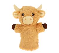 Burattino di peluche da mano Mucca di montagna