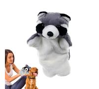 Burattino gatto - Peluche lottatore animale morbido | Masticare interattivo gioco manuale di impegno cucciolo cane allenamento esercizio casa accessorio