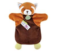 Burattino in peluche panda rosso 25 cm