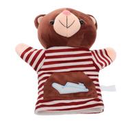 Burattino Mano Orso Peluche Cartone Morbido per Ragazzo Ragazza | Interazione Genitore-figlio, Accessorio per Racconti, Scuola e Attività Familiari, Forma Simpatica