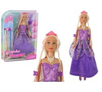 Burattino Principessa in Abito Viola con Treccine