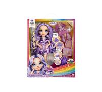 Burattino Rainbow High Violet con accessori di moda