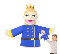Burattino reale, burattino di carriera Giocattolo interattivo per bambini | Peluche ripiene per la educazione genitore-figlio Giochi di ruolo di carton Principe