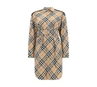 Burberry - Abito Chemisier a Quadretti con Cintura - - Dresses - Donna - Multicolore - 2XS