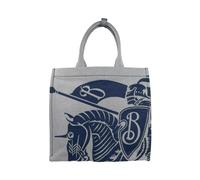 Burberry, ,Bags ,Donna ,Grigio ,ONE SIZE Borsa Tote in Canvas con Logo Cavaliere e Portamonete