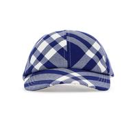 Burberry - Baseball Cap con Motivo Tartan - - Accessories - Donna - Blu - S