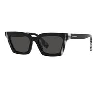 Burberry BE 4392U 4051-87 52 Women's Sunglasses - Black Frame, Dark Grey Lenses
