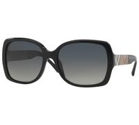 Burberry BE4160 3433/T3 Women's Sunglasses - Black Frame, Grey Gradient Polarized Lenses