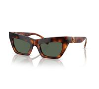 Burberry BE4405 3316/71 Women's Sunglasses - Havana Frame, Green Lenses
