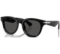Burberry Uomo BE4439 300187 Occhiali da sole Acetato Nero Grigio Rotonda Normale