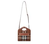 Burberry - Borsa a Tracolla Mini Check di Lusso - -Bags -Donna -Marrone -ONE SIZE