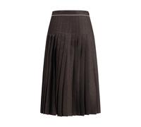 Burberry Brown Silk Midi Skirt - 8