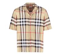Burberry - Camicia in Seta Ricamata - - Shirts - Uomo - Multicolore - S