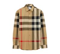 Burberry - Camicia in Cotone a Quadri d'Archivio - - Shirts - Uomo - Beige - S