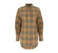Burberry - Camicia in Cotone con Motivo Check - - Blouses & Shirts - Donna - Multicolore - S
