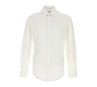 Burberry - Camicia in Popeline di Cotone - - Shirts - Uomo - Bianco - S