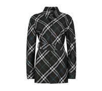Burberry - Camicia Nera a Quadri con Cintura - - Blouses & Shirts - Donna - Nero - M