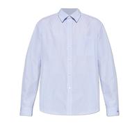 Burberry - Camicia Regular Fit a Righe in Popeline di Cotone - - Shirts - Uomo - Blu - S