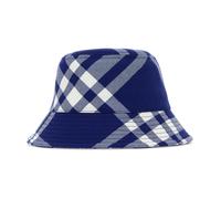 Burberry - Cappello a Secchiello Ricamato in Misto Poliestere - - Accessories - Donna - Blu - S