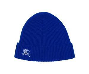 Burberry - Cappello Beanie in Cashmere Blu Equestrian Knight - - Accessories - Donna - Blu - ONE SIZE
